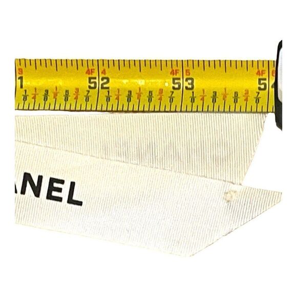 Authentic Chanel Classic White Ribbon 3 Yards 9’ For Gift Box Bag Crafts Lot - Picture 3 of 4
